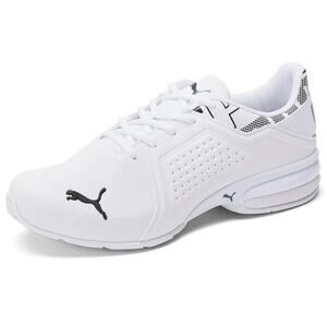 PUMA Viz Runner Repeat Men's size 10 Road Running wide Shoes white classic